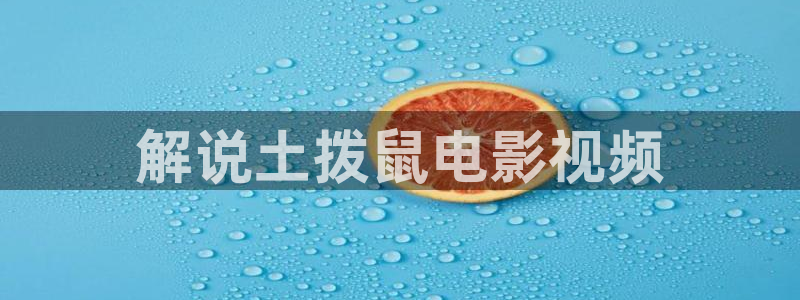 西瓜影院在线看：解说土拨鼠电影视频